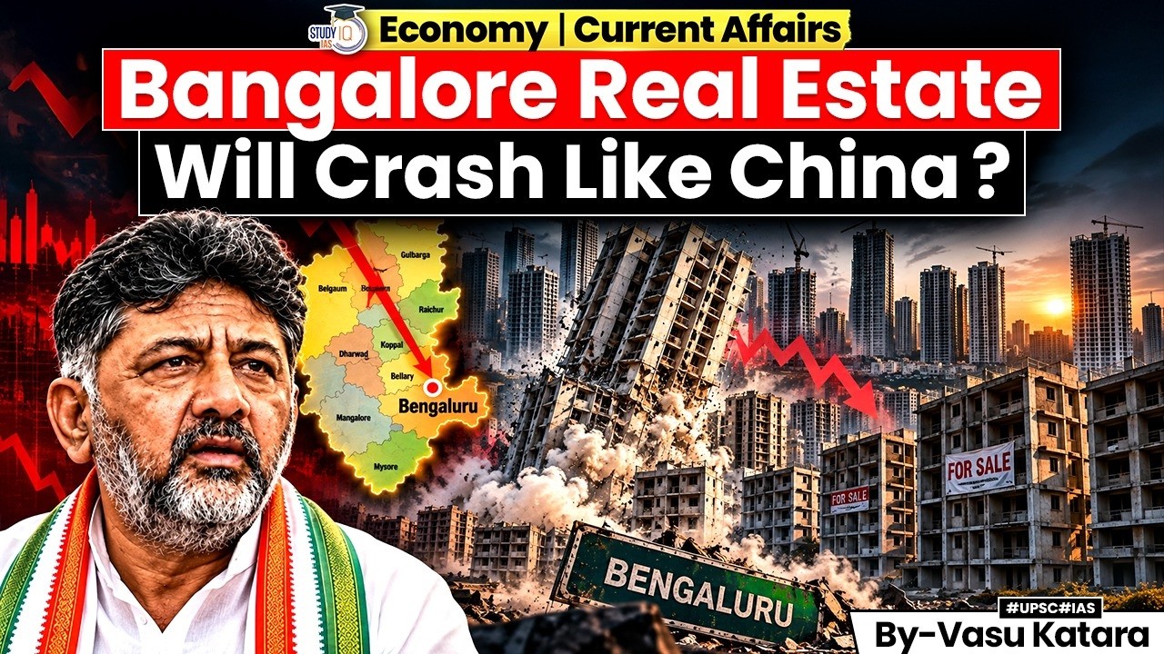 Why is Bangalore's Real Estate Market Crashing? | Dark Reality of Indian Real Estate | StudyIQ IAS