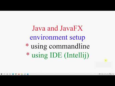 How to setup Java JDK 15 and JavaFX 15 environment for commandline and Intellij IDE in Bangla বাংলা?