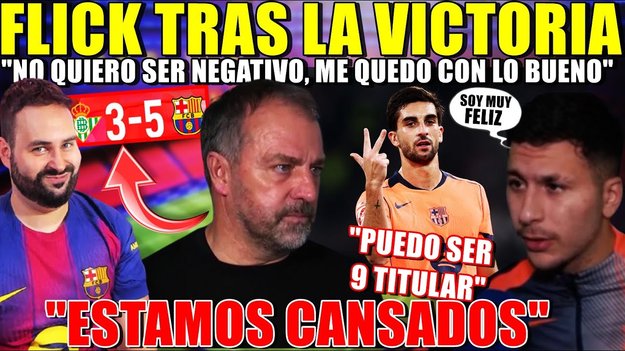 💥FLICK: "ESTAMOS MUY CANSADOS, SOY POSITIVO" - FERRAN: "PUEDO SER 9 TITULAR" - ROONY FELIZ
