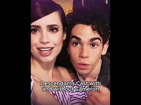 Descendants Cast with and without Cameron! 😭 #emotional #cameronboyce #shorts