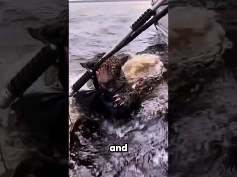 Jaguar Found Floating for 8 Hours in Rio Negro River  Rescue Story #heartwarming #animals #wildlife