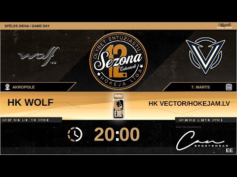 2023 03 07 Wolf - Vector/Hokejam.lv