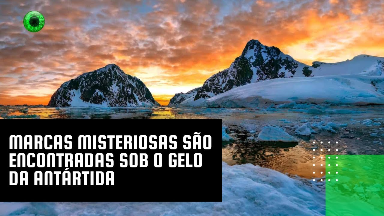 Marcas misteriosas são encontradas sob o gelo da Antártida