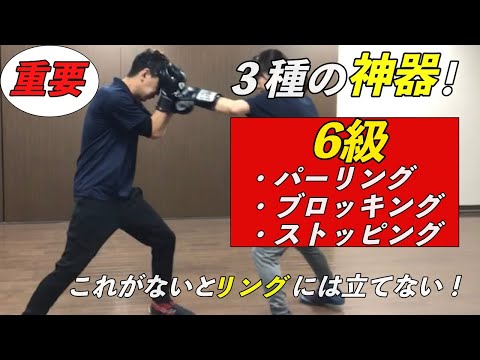 【６級】パーリング・ブロッキング・ストッピング〜ボクシングスキルの３種の神器〜