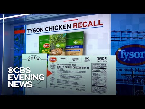 Tyson Foods recalls frozen chicken over possible...