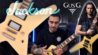 Video thumbnail for JACKSON - GUS G Pro Series Ivory (Unboxing & Demo) #guitar #jackson by Theo Desc