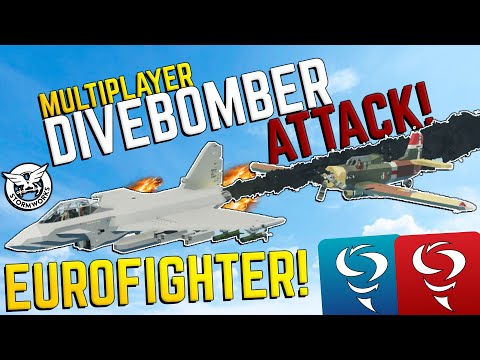 IDIOTS In A WW2 Dive Bomber SHOOT DOWN Jet Fighter! - Multiplayer Stormworks