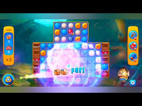 фишдом 2022  #  11002 уровень - прохождение без бустеров # Fishdom,   11002  level - no Boosters.