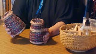 Basket making with Cheryl and Edie - Wood bottom round basket intro