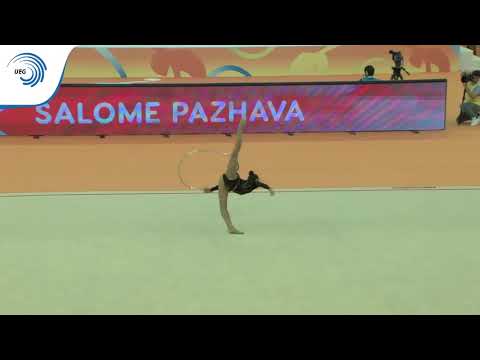 Salome PAZHAVA (GEO) - 2018 Rhythmic Europeans, all around final hoop