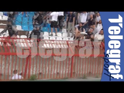 Delija kamikaza napada Grobare kroz kanal Marakane - 151. večiti derbi