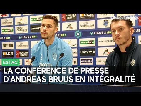 L'échange entre le joueur de l'Estac Andreas Bruus et les journalistes en intégralité