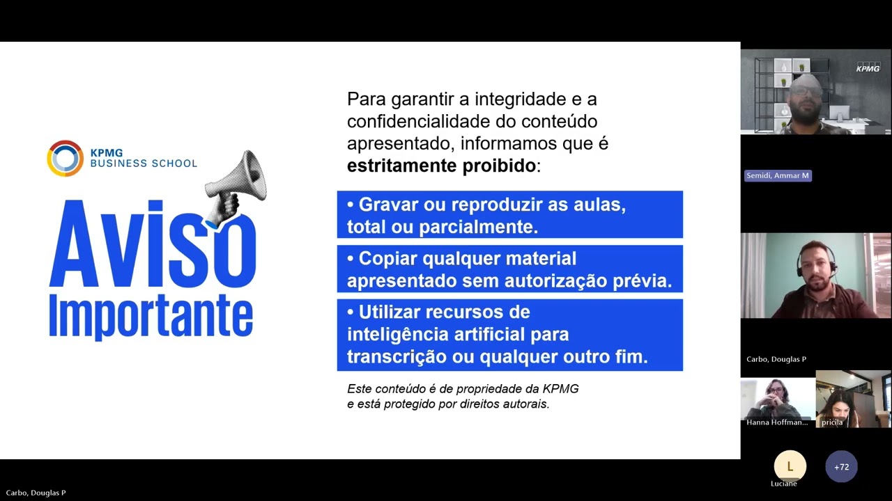 Encontro com a Coordenação - Certificação em Controles Internos sobre Reportes Financeiros-Turma 03
