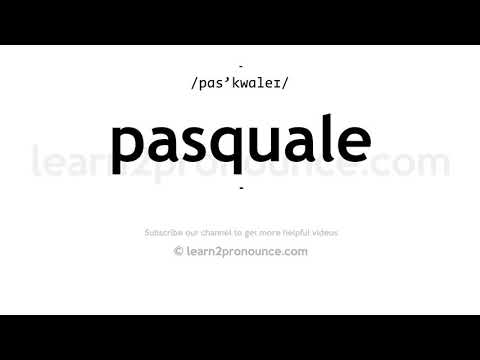 How to pronounce Pasquale | English pronunciation