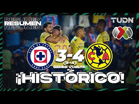 Highlights and goals | Cruz Azul 3-4 América | Liga MX - AP2024 - Semifinal - First Leg | TUDN