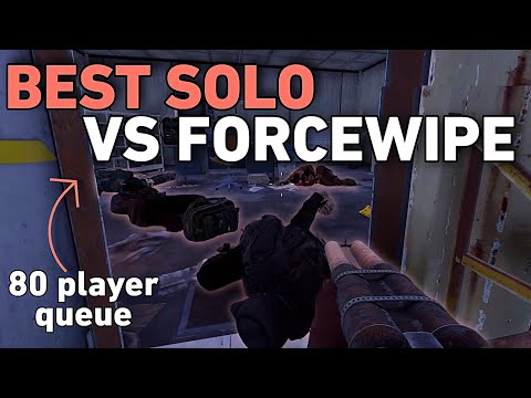 I Played Force Wipe SOLO on the HIGHEST POP Server - Rust Console (Movie)