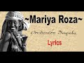 MARIYA   ROZA   by   Orchestre IMPALA   lyrics (by Yvon Brown) karahanyuze