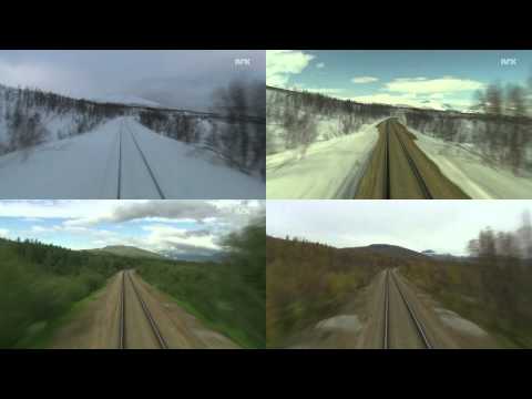 Cab Ride Norway - Trondheim - Bodo (4 saisons) Nordland Line (2è partie)