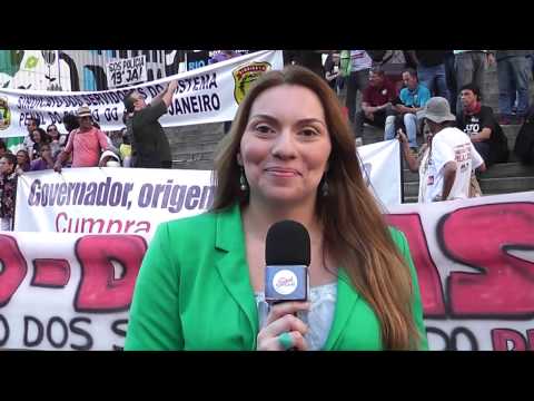 Sind-Justiça Informa - ato dos servidores na greve e contra o decreto de calamidade pública