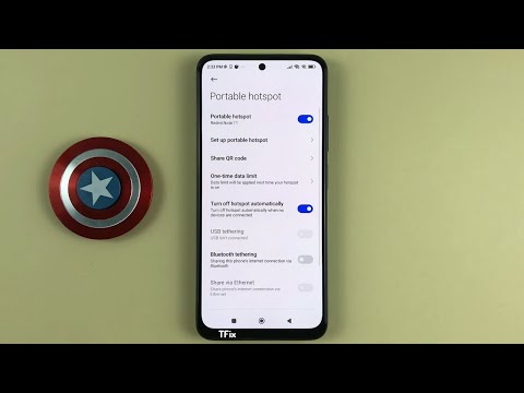 How to enable/disable and set personal hotspot on Xiaomi Redmi Note 11 Android 12