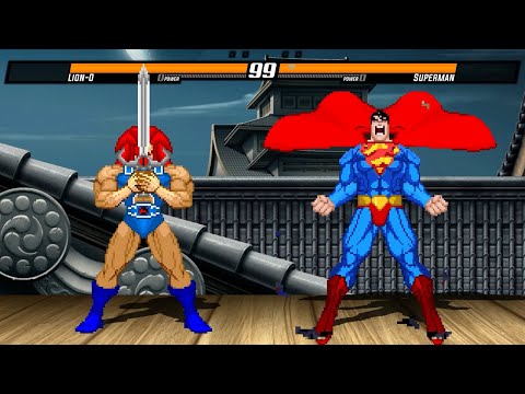 LION-O (THUNDERCATS) vs SUPERMAN - HIGH LEVEL INSANE FIGHT!