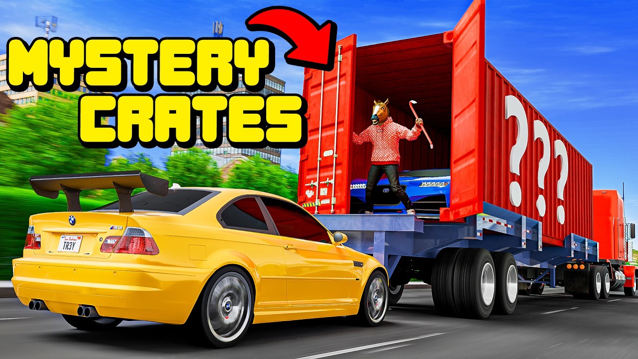 Stealing Mystery Crates From Moving Trucks in GTA 5 RP