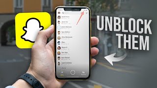 How to Unblock Someone on Snapchat (tutorial)