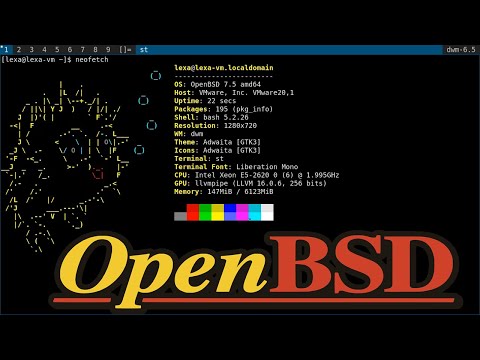 OpenBSD + DWM (flexipatch) Installation (VMware)‮