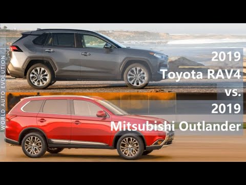 2019 Toyota RAV4 vs 2019 Mitsubishi Outlander (technical comparison)