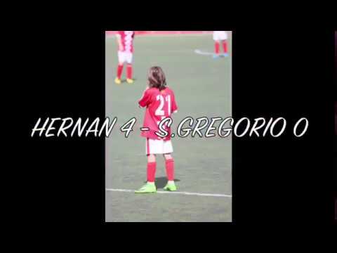 Hernán Cortés 4 - San Gregorio 0 Alevin preferente día 28/04/2018