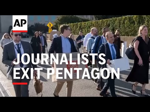 Journalists turn in access badges, exit Pentagon rather than agree to new reporting rules