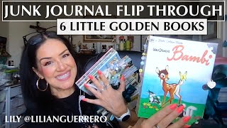 Vintage Bambi Little Golden Book Junk Journals - Flip Through Video #junkjournal