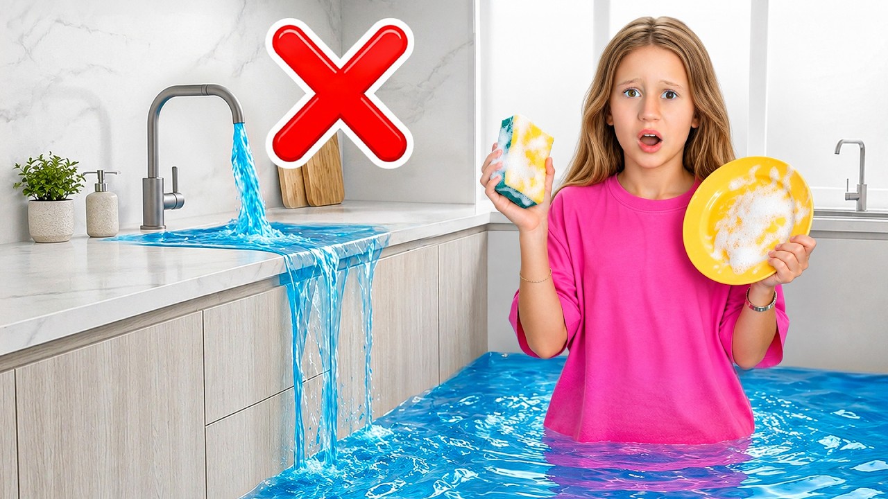 Nastya and Friends teach how to save water