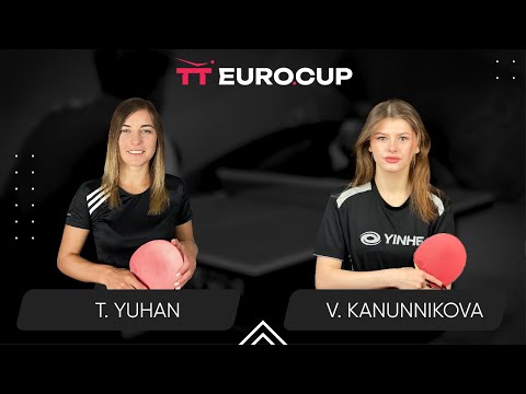 09:55 Tetiana Yuhan - Vasylysa Kanunnikova 18.02.2024 TT Euro.Cup Women Ukraine Master. TABLE 3