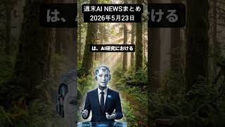 【2026年5月23日】 OpenAI数学突破とFRBのAI対立！今週の注目AIニュース5選  #aiニュース
