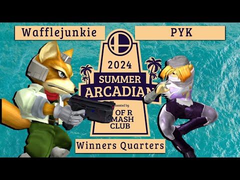 Wafflejunkie (Fox) vs. PYK (Sheik) - Winners Quarters - SK Summer Arcadian 2024