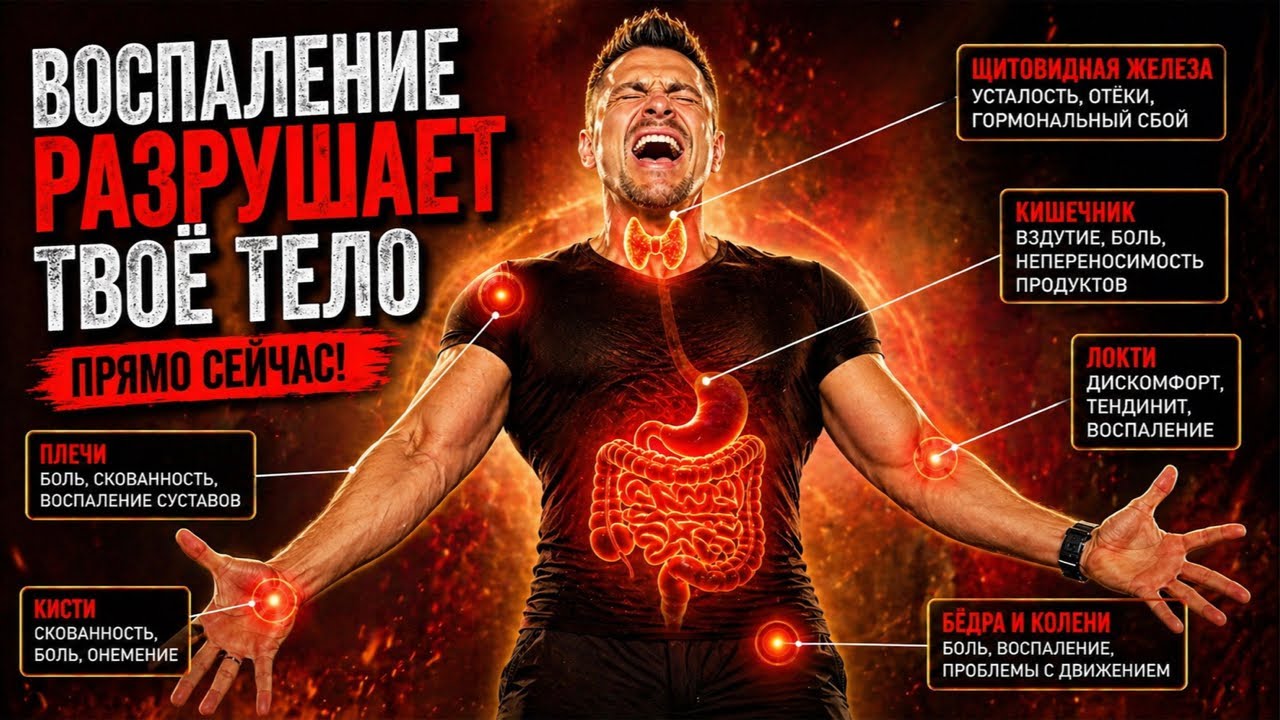 Воспаление разрушает твоё тело прямо сейчас: скрытые причины и как остановить