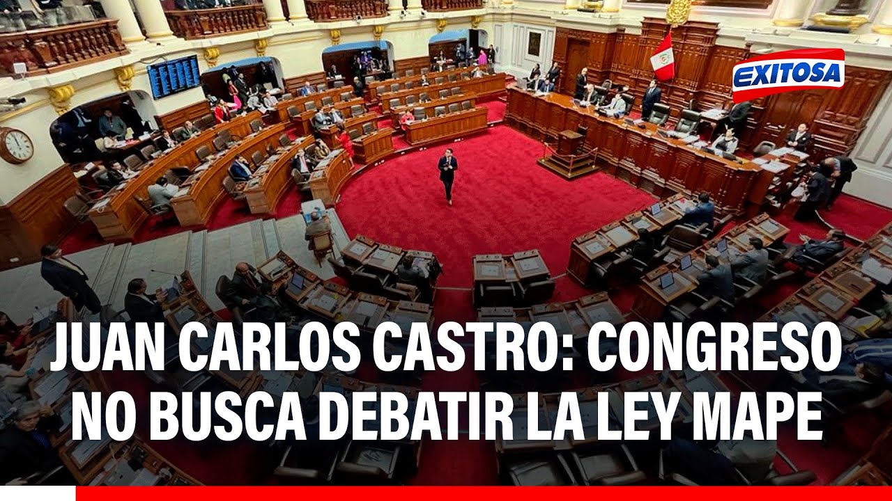 🔴🔵 Congreso no quiere debatir Ley MAPE, cuestiona Juan Carlos Castro: "Quizá hay un interés detrás"