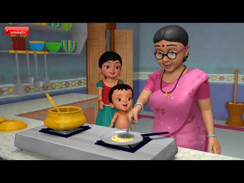 ಅಜ್ಜಿ ಅಜ್ಜಿ ಅಜ್ಜಿ - Grandma Song | Kannada Rhymes for Children | Infobells