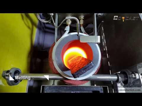 1-10kg small induction melter with manual tilting system