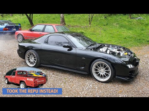 The JDM RX7's Rebuilt Engine Is Not Happy - Didn't Make It To Cars and Coffee