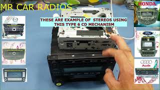 HOW TO FIX AND REPAIR: 6 DISC  CD PLAYER IN HONDA,MAZDA,FORD,HOLDEN,MERCEDES,VW,GM,TOYOTA