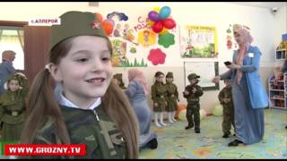 В детском саду «Жайна» прошел детский утренник в честь защитников Отечества 