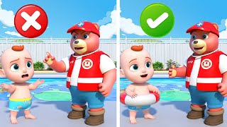 Regras de segurança na piscina | Músicas Infantis | Leo em Português - Canções Infantis
