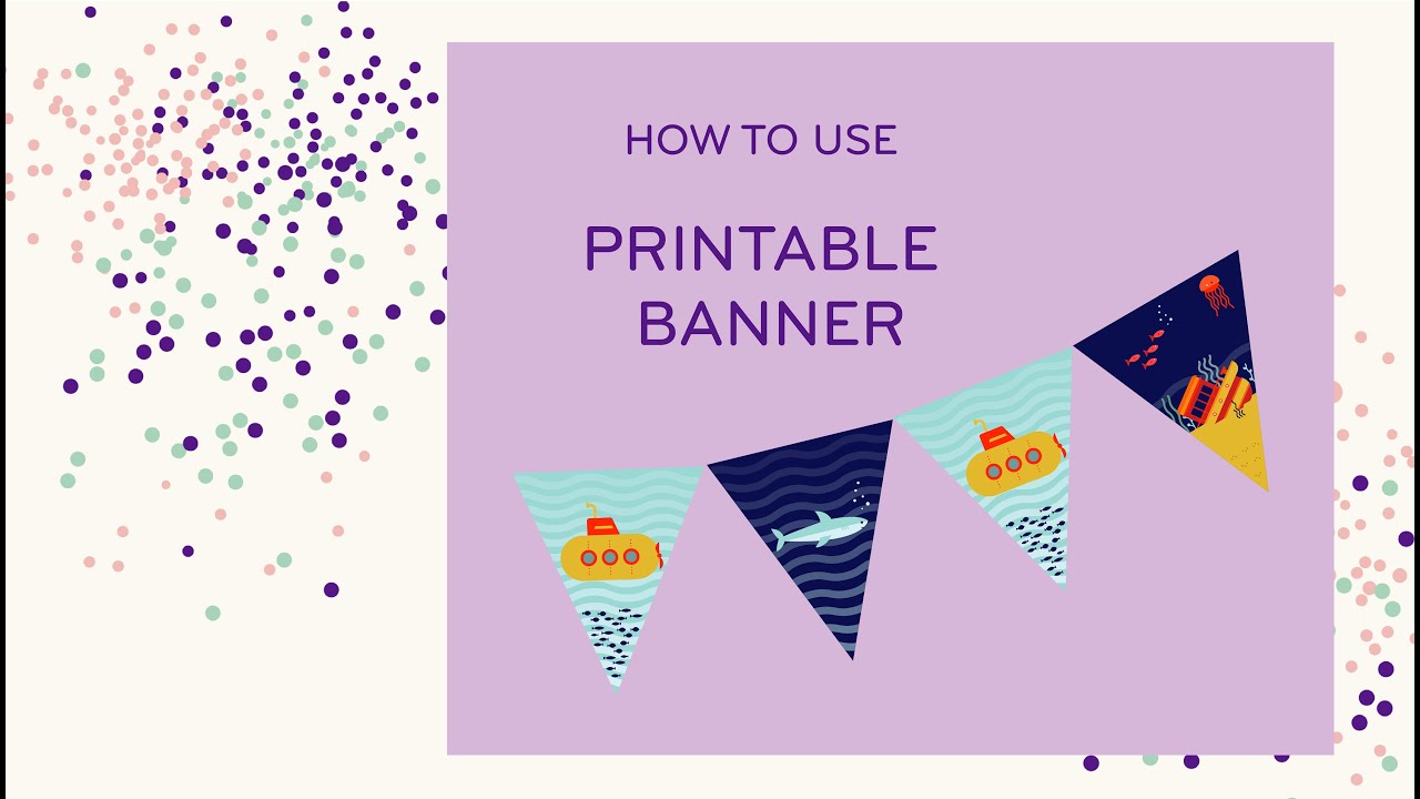 Tutorial printable BANNER