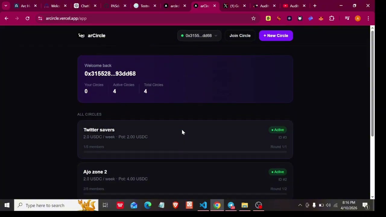 I'm excited to share what I've been building: arCircle