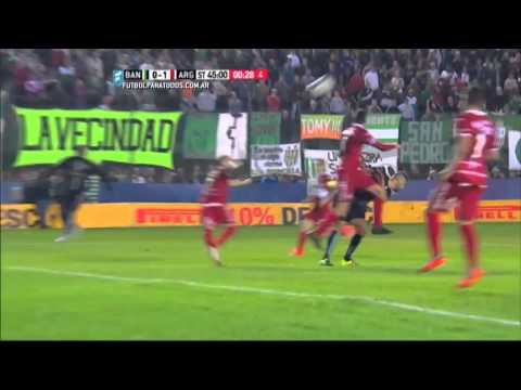 Gol de Vittor. Banfield 1 Argentinos 1. Fecha 23.Torneo Primera División 2015.FPT