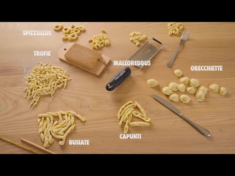 6 Easy PASTA shapes with semolina and water - Handmade by @mateo.zielonka
