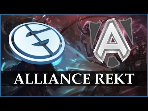 Alliance getting rekt by EG @ Starladder