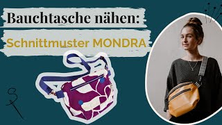 Bauchtasche nähen mit Schnittmuster MONDRA